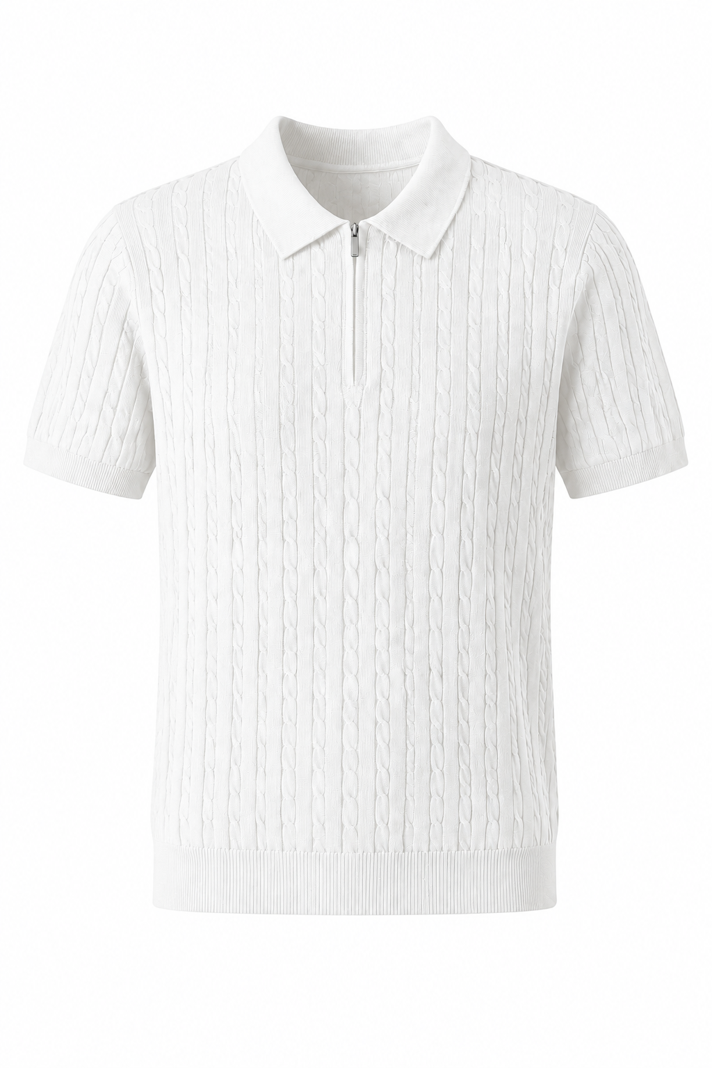Marcello Jacquard Zip Polo