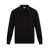 NOBA Striped Long Sleeve Polo