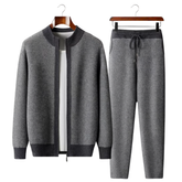 100% MERINO WOOL PATTERNED SET