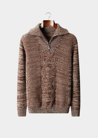 NOBA WOOL QUARTER ZIP SWEATER