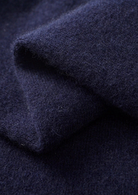 NOBA WOOL TWO-TONE POLO CARDIGAN