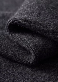 NOBA WOOL RIBBED POLO CARDIGAN