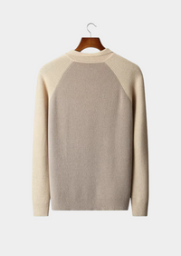 NOBA TWO TONE ZIPPER SWEATER POLO