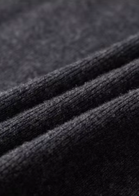NOBA WOOL RIBBED POLO CARDIGAN
