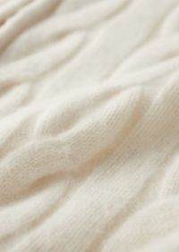 NOBA WOOL DUAL-ZIP CABLE CARDIGAN