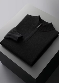 NOBA WOOL HALF ZIP SWEATER