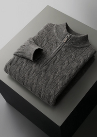 NOBA WOOL CABLE HALF ZIP