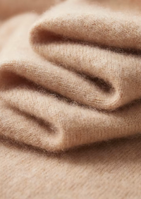 100% CASHMERE TWO TONE ZIPPER POLO