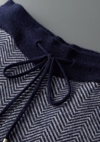 100% MERINO WOOL PATTERNED SET