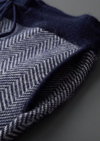 100% MERINO WOOL PATTERNED SET