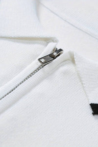 NOBA Knitted Quarter Zip Golf Polo