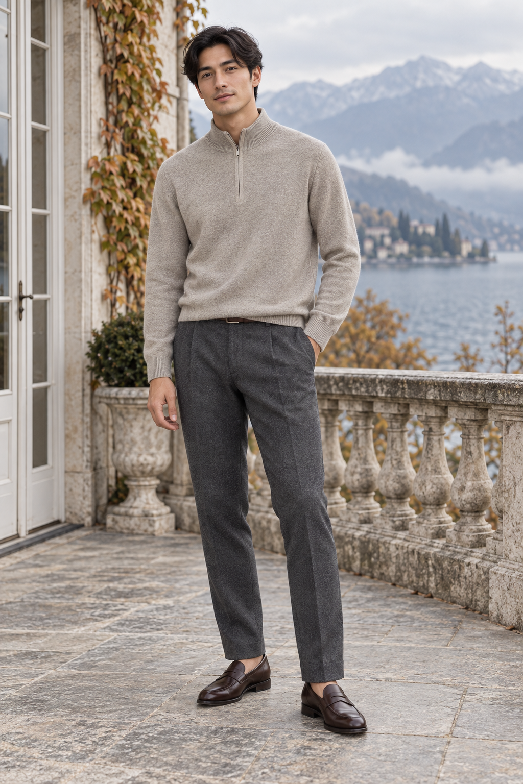 Torino Wool Quarter-Zip