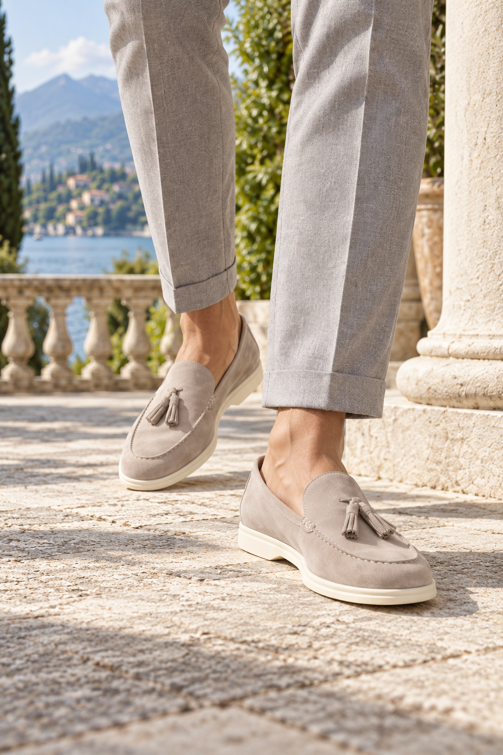 Bellagio Suede Tassel Loafers