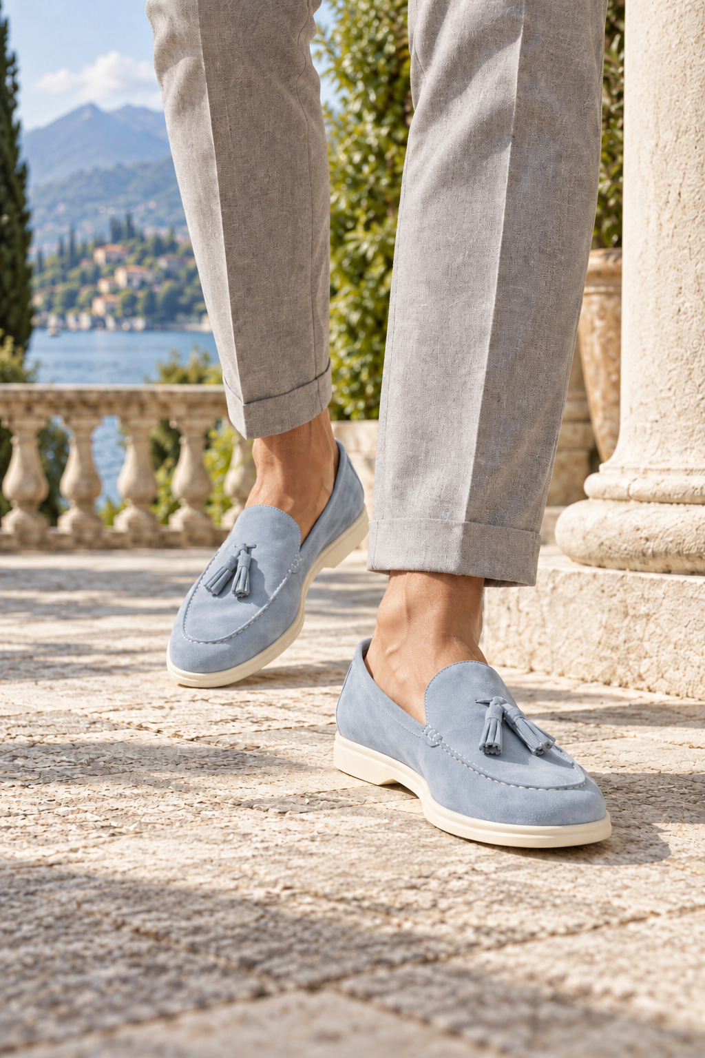 Bellagio Suede Tassel Loafers